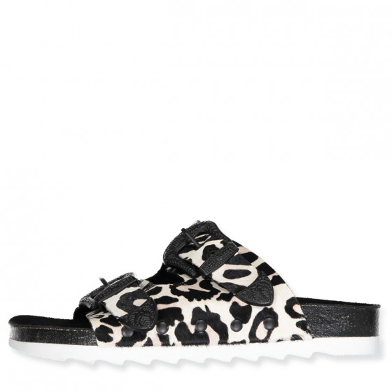 Sandalen zebra print 2025